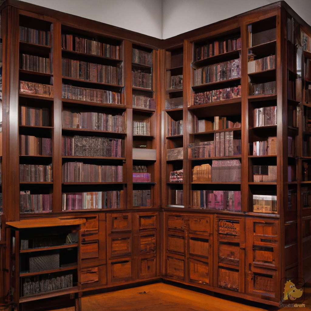 Antique Wooden Libraries - Socialdraft