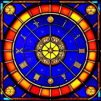 Zodiac Stained Glass Midjourney Prompt: Intricate and Personalized Zodiac Art - Socialdraft