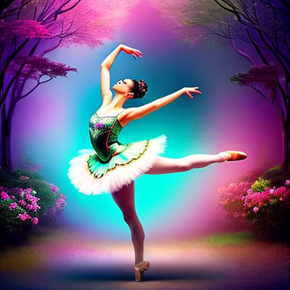 Fantasy Ballerinas Midjourney Prompt - Customizable Dance Art Creation - Socialdraft