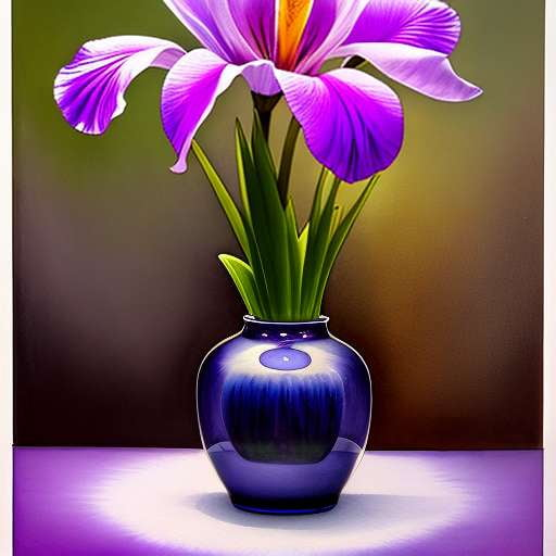 Iris Flower Midjourney Image Generation Prompt - Socialdraft