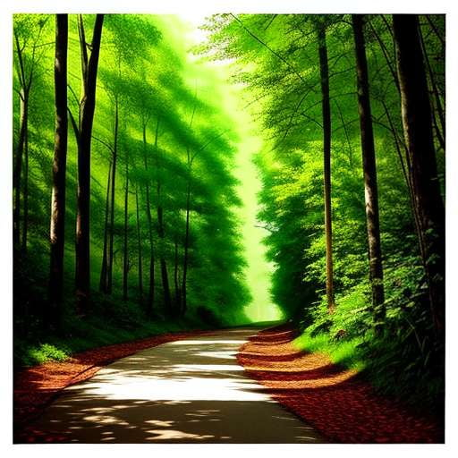 "Leafy Forest" Midjourney Prompt - Customizable Nature Art - Socialdraft