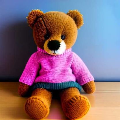 Teddy Bear Sweater Midjourney Prompt - Customizable Text-to-Image Prompt for DIY Sweater Design - Socialdraft