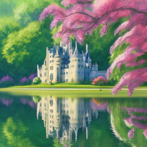 Impressionist Castle Midjourney Prompt - Socialdraft