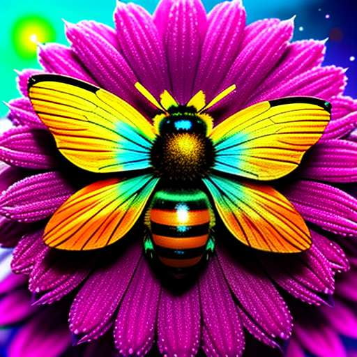Celestial Bees Midjourney Prompt - Unique Customizable Image Creation - Socialdraft