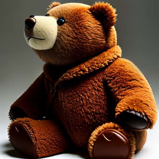 Leather Teddy Bear Jacket Midjourney Prompt - Create Your Own Custom Design - Socialdraft