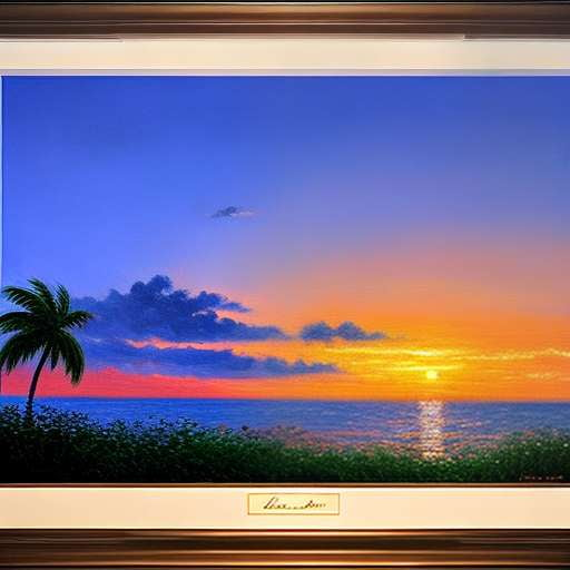 Sunset Landscape Portrait Midjourney Prompt -  Create Your Own Stunning Sunset Landscape Portrait - Socialdraft