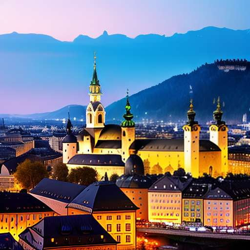 Salzburg Cityscape Customizable Midjourney Prompts - Socialdraft