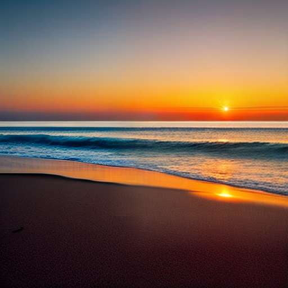 Beach Sunrise Midjourney Prompt for Beautiful Oceanic Artwork - Socialdraft