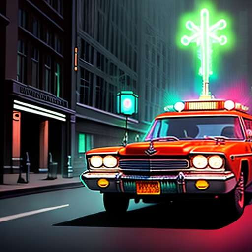 Ecto-1 Ghostbusters Midjourney Prompt for Customizable Art Creation - Socialdraft
