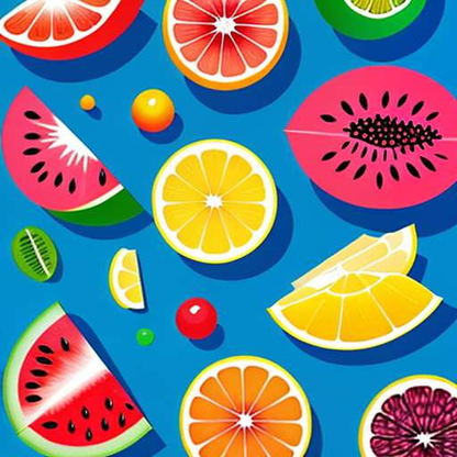 Summer Fruits Gouache Illustrations: Unique Midjourney Prompts for DIY Art - Socialdraft