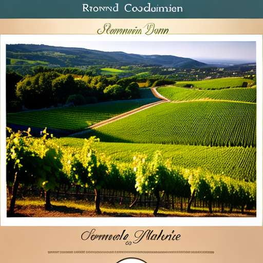 Vineyard Map Midjourney Creation: Personalized and Unique Wine Country Guide - Socialdraft
