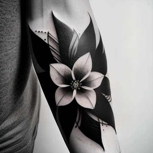 Abstract flower tattoo by Pablo Ortiz Tattoo | Photo 16144