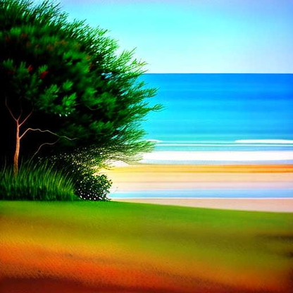 Paloma Seaside Blue Midjourney Prompt - Create Your Own Oceanic Masterpiece - Socialdraft