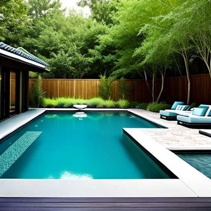 Decked-Out Backyard Oasis Midjourney Prompt for Outdoor Pool - Socialdraft