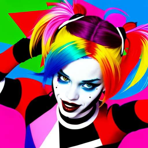 Harley Quinn Supervillain Concept Art Midjourney Prompt - Socialdraft