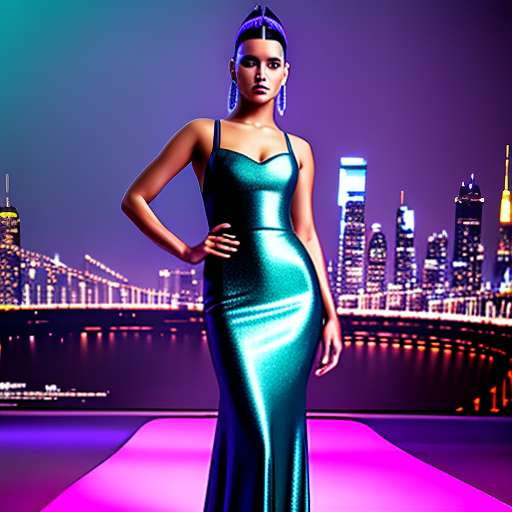 "Electric Dreams" Circuit Board Gown Midjourney Prompt - Socialdraft
