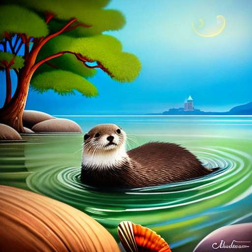 "Sea Otter" Midjourney: Create Your Own Adorable Sea Otter Image - Socialdraft