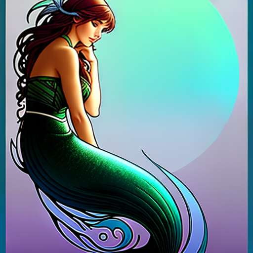Mermaid and Stingrays - Midjourney Image Generation Prompt - Socialdraft