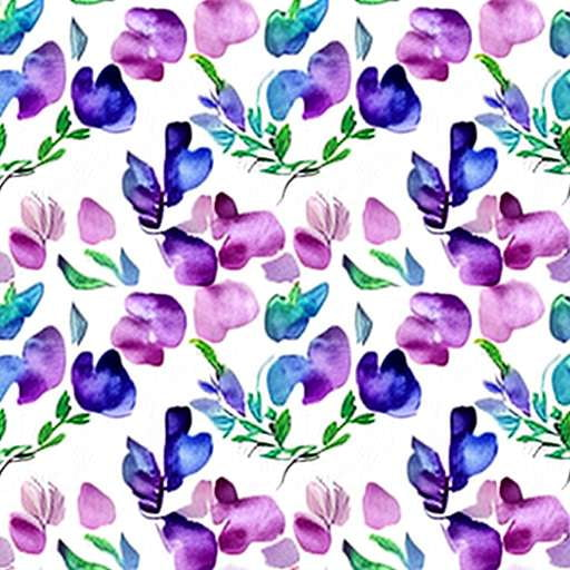 Watercolor Seamless Patterns - Customizable Midjourney Prompts for Unique Designs - Socialdraft
