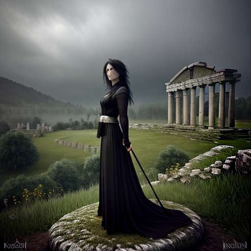 Celtic Goddess Morrigan Midjourney Prompt - Customizable Fantasy Artwork - Socialdraft