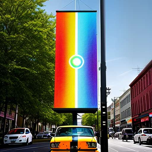 "LED Street Pole Banner Custom Art Generator" - Socialdraft