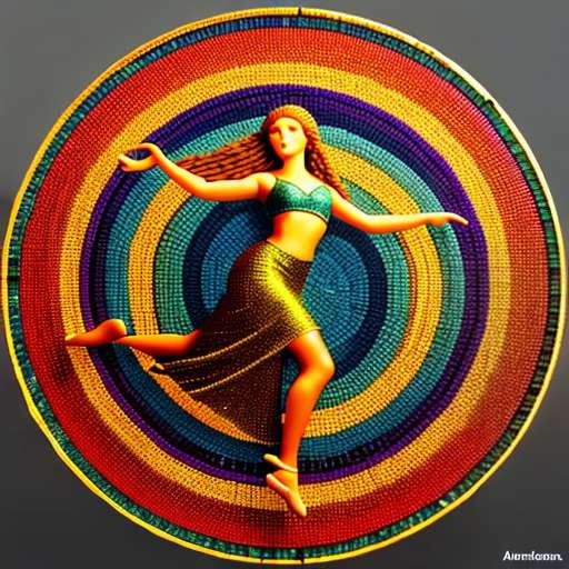 "Hula Girl Mosaic" Midjourney Prompt for Custom Art Recreation - Socialdraft