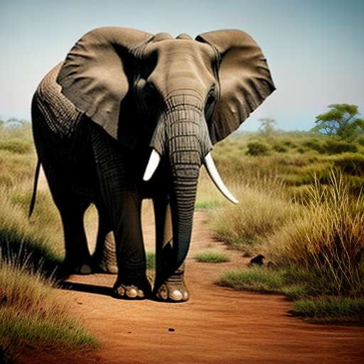 Endangered Elephant Illustration Midjourney Prompt for Unique Artwork - Socialdraft