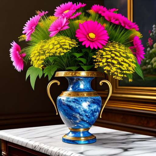 Floral Still Life Midjourney Prompt - Customizable Flower Arrangement Images - Socialdraft