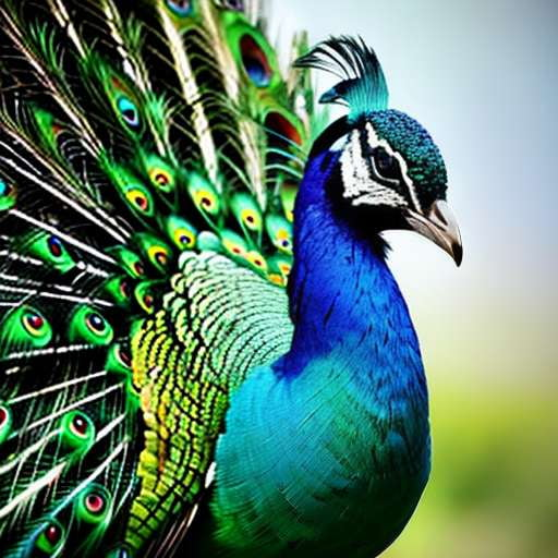 Peacock Colors Text-to-Image Midjourney Prompt for Custom Art Creation - Socialdraft