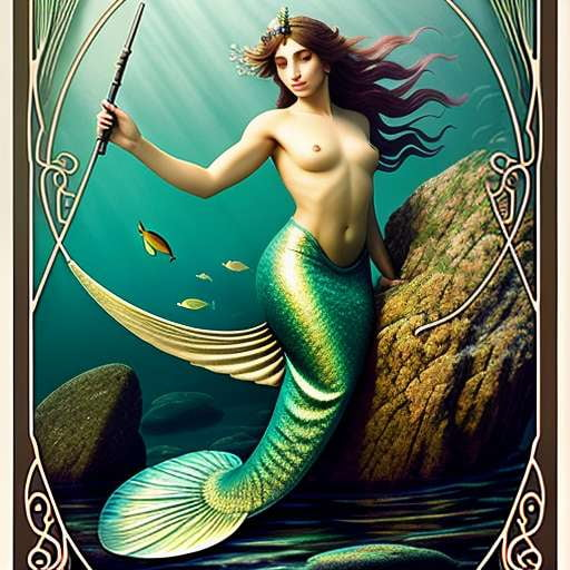 "Mermaid Lagoon" Midjourney Prompt - Create Your Own Underwater Fantasy Art - Socialdraft