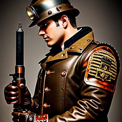 Steampunk Soldier Midjourney Prompt - Customizable Text-to-Image Creation - Socialdraft