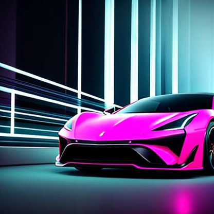 "Neon Ride: Customizable Luxury Car Midjourney Prompt" - Socialdraft