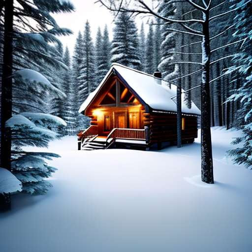 Cozy Cabin in the Woods Midjourney Prompt with Customizable Options - Socialdraft