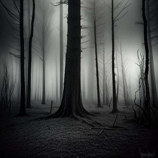 Haunted Forest Midjourney Prompt: Shadowy & Mysterious - Socialdraft
