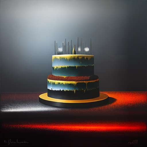 Midjourney Abstract Underworld Cake Prompt - Customizable and Unique Cake Design - Socialdraft