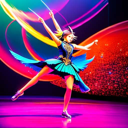 Theatrical Anime Dance - Custom Midjourney Prompt for Image Generation - Socialdraft