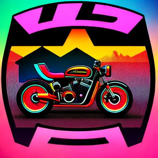 "Retro Ride: 80's Motorcycle Logo Midjourney Prompt" - Socialdraft