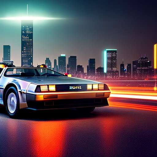 Retro-Futuristic Midjourney DeLorean for Time-Traveling Adventures - Socialdraft