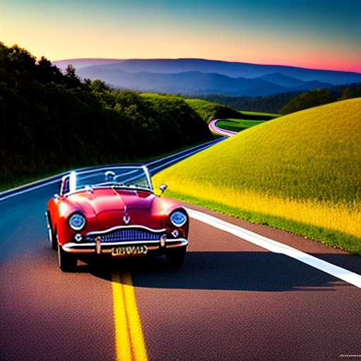 "Custom Classic American Roadster Midjourney Prompt - Personalize Your Own Vintage Car Art" - Socialdraft