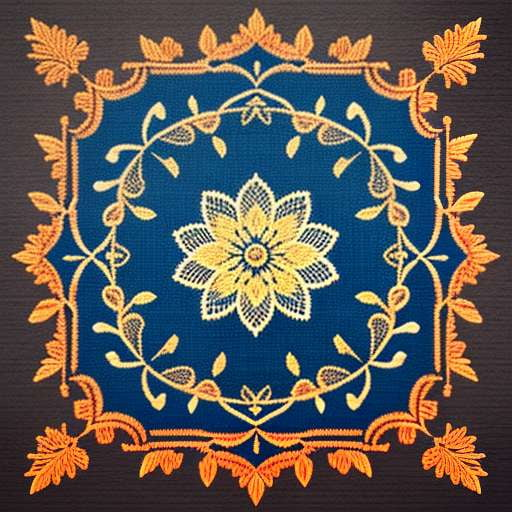 Boho Lotus Embroidery Midjourney Prompt: Create Your own Chic Bohemian Masterpiece - Socialdraft