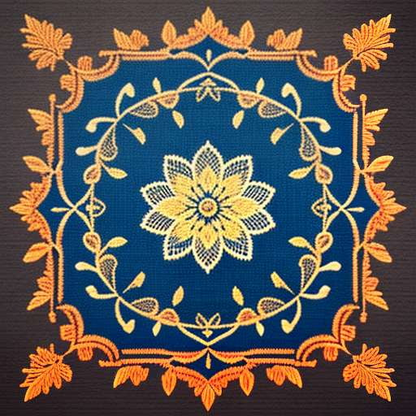 Boho Lotus Embroidery Midjourney Prompt: Create Your own Chic Bohemian Masterpiece - Socialdraft