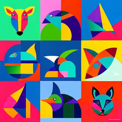 Animal Collage Midjourney Prompt - Create Your Own Custom Wildlife Art - Socialdraft