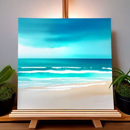 Seaside Blue Personalized Artwork Midjourney Prompt - Custom Coastal Decor by Paloma - Socialdraft