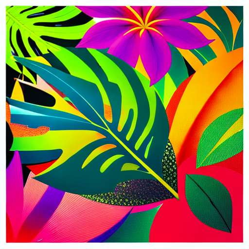 Tropical Embroidery Midjourney Creation: Customizable Text to Image Prompt - Socialdraft