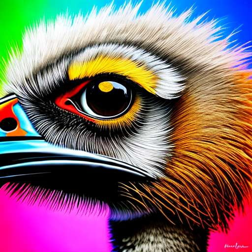 Ostrich Strut Midjourney Prompt - Customizable Text-to-Image Art Creation - Socialdraft
