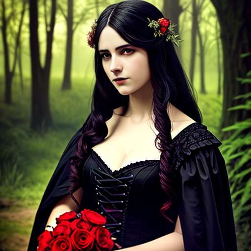 Gothic Romance Portrait Midjourney Prompt: Create Your Own Dark Romance Art - Socialdraft