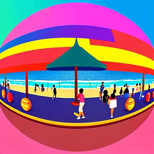 Beach Boardwalk Midjourney Prompt - Customizable Text-to-Image Creation - Socialdraft