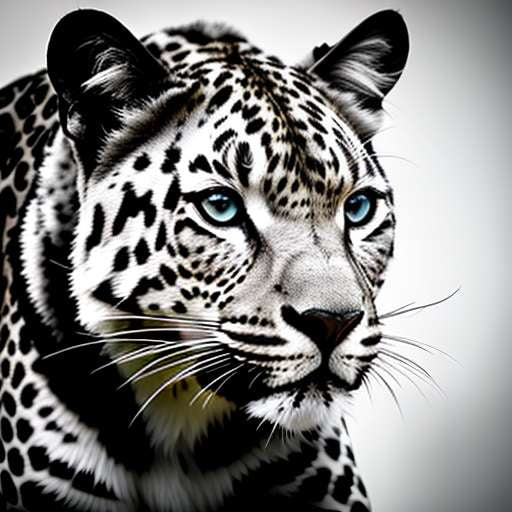Black and White Leopard Midjourney Prompt - Socialdraft
