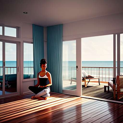 Beach Bungalow Yoga Midjourney Prompt: Create Your Own Zen Oasis - Socialdraft