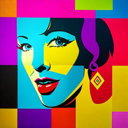 Pop Art Collage Portrait Midjourney Generator - Design Your Own Custom Masterpiece - Socialdraft